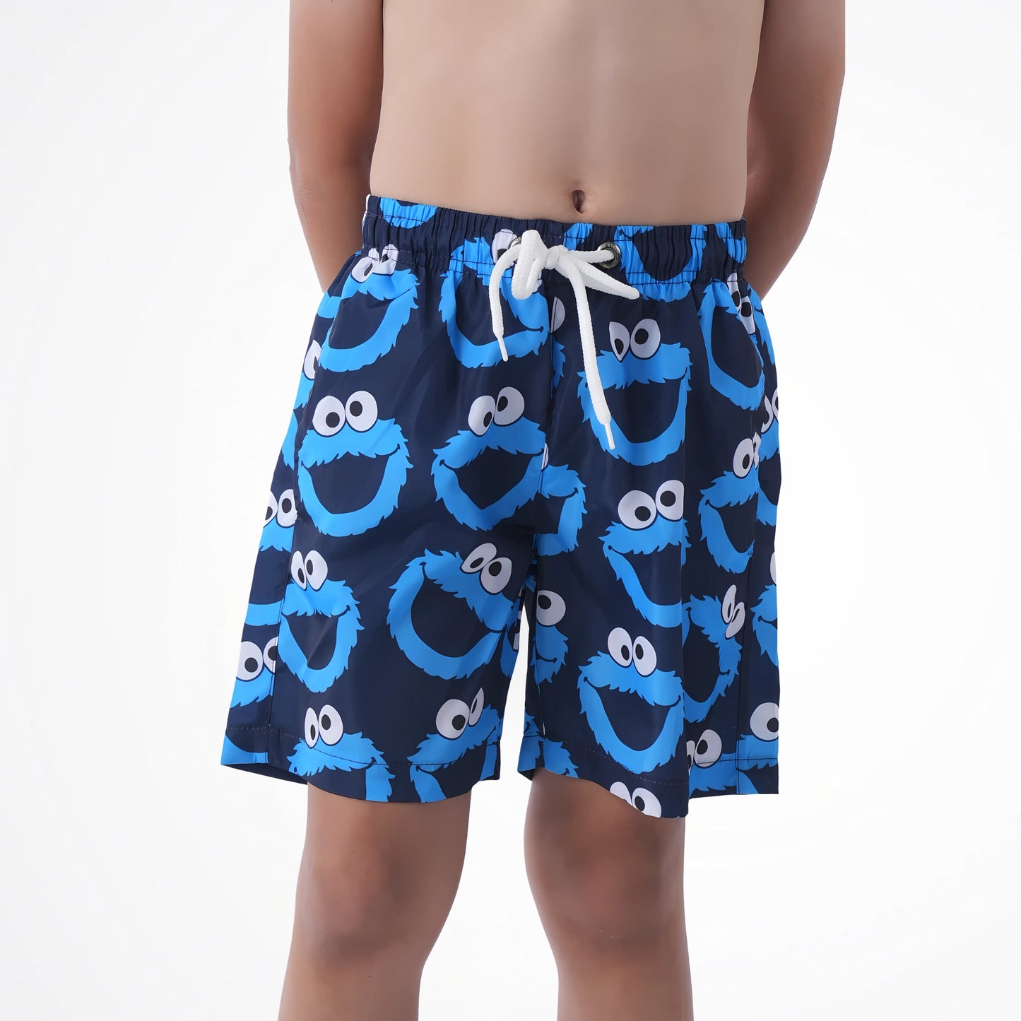 Cookie Monster Navy Microfiber Swimshort