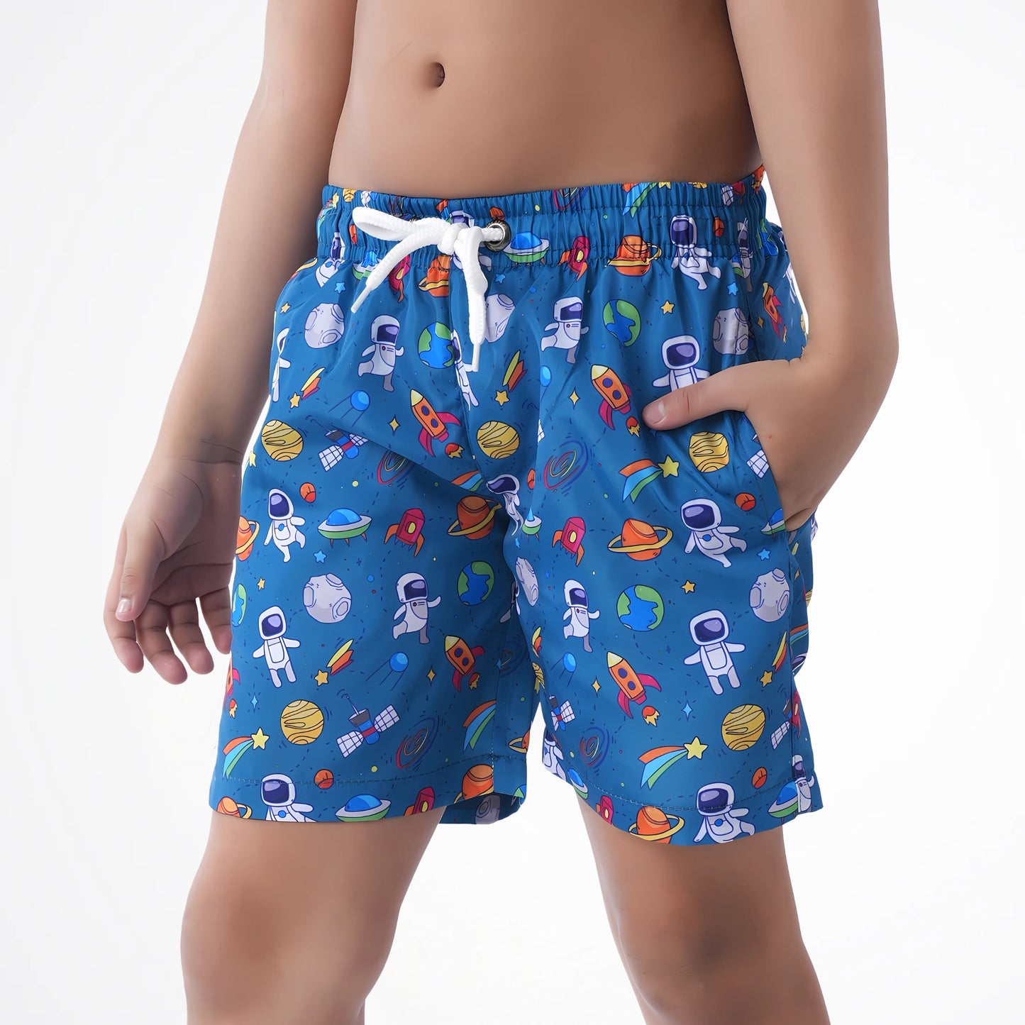 Astronaut Turquoise Microfiber Swimshort