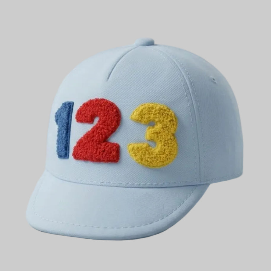 123 Light Blue Cap
