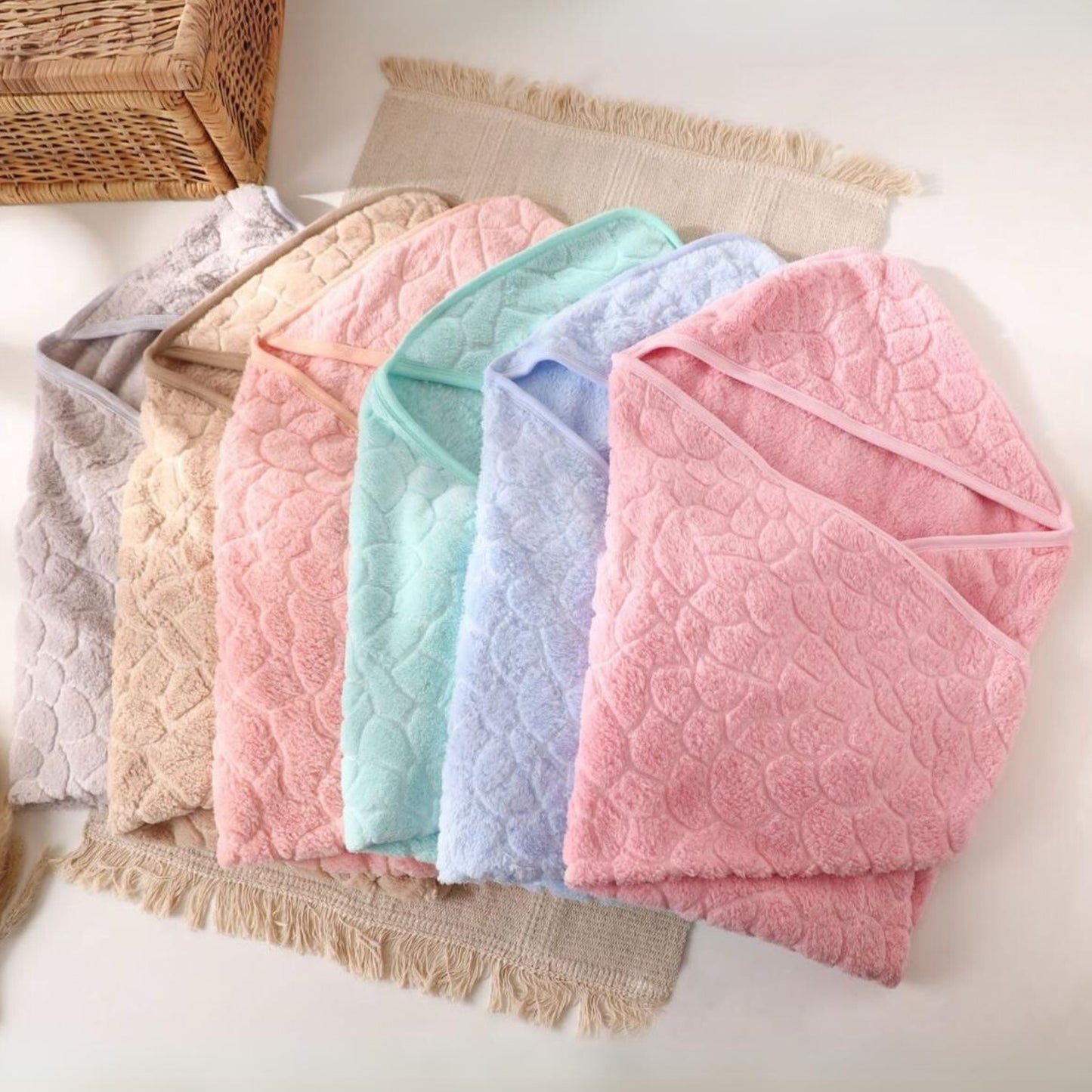 Basic Blue Fleece Baby Blanket