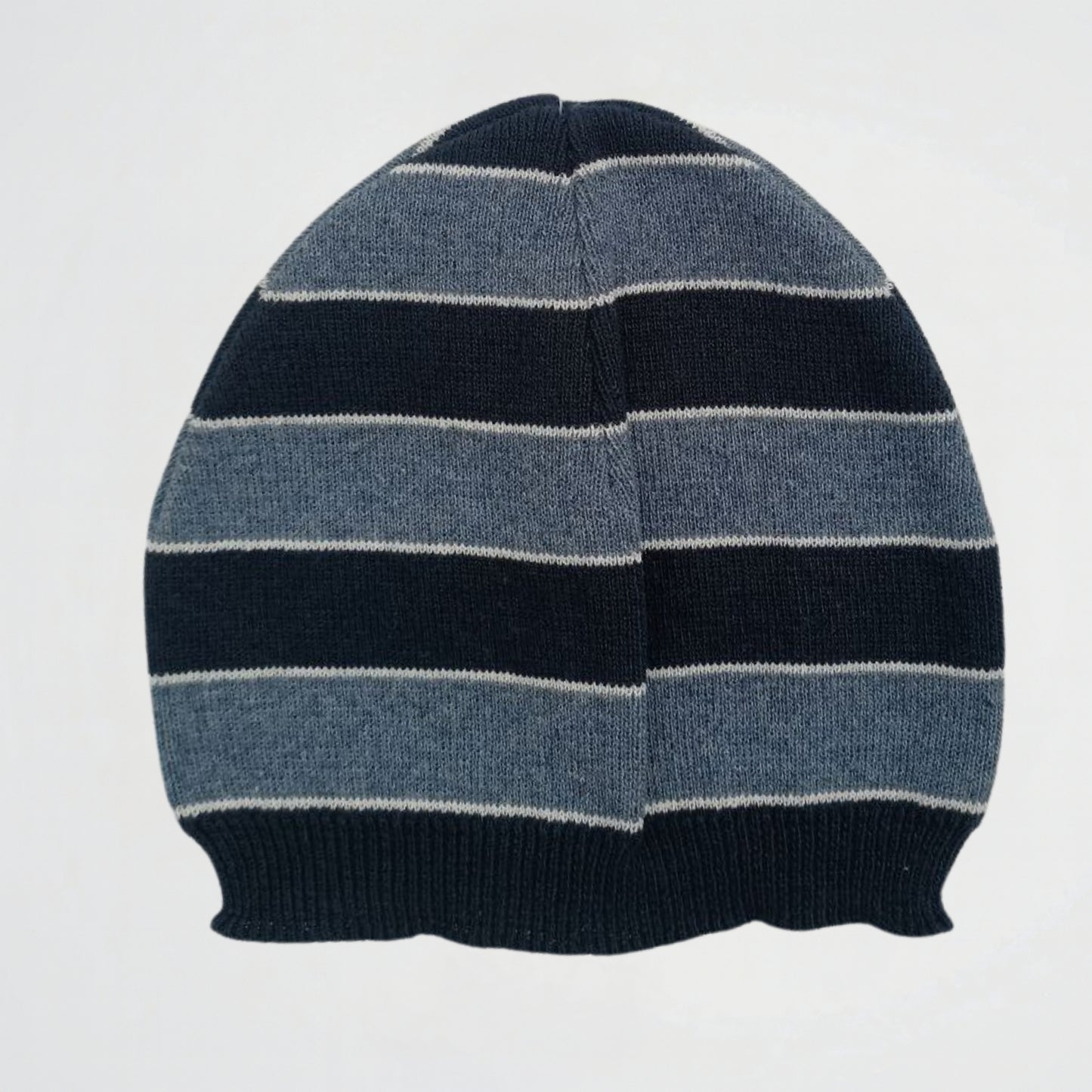 Striped Light Blue/Navy Fleece Ice Cap