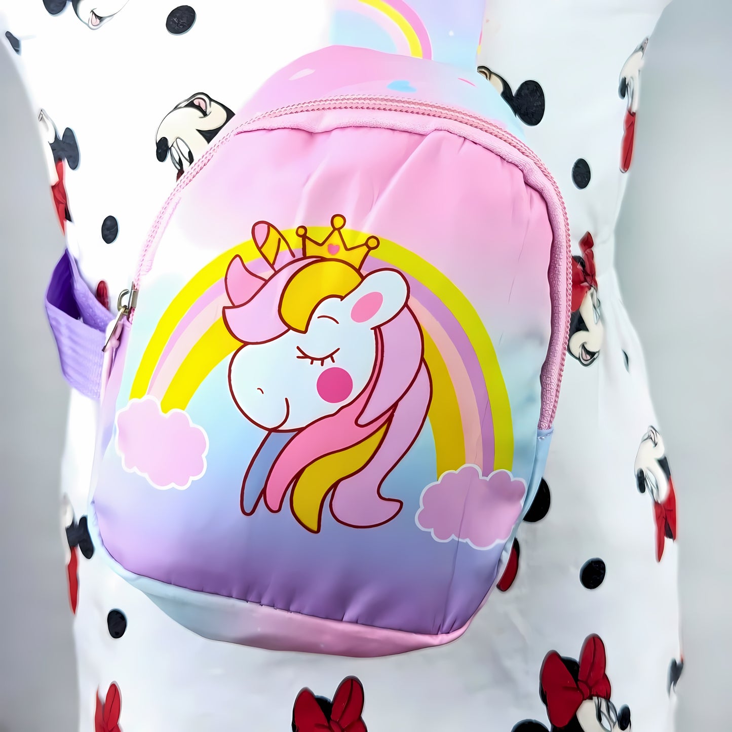 Unicorn Rainbow Light Purple Crossbody Bag