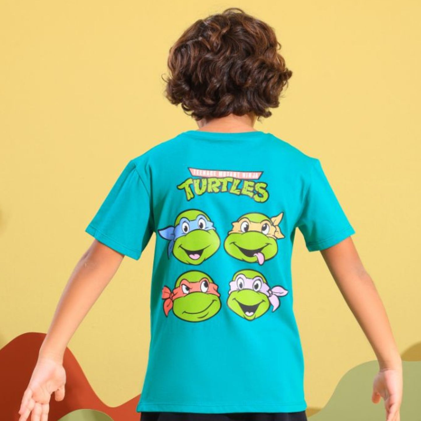 Ninja Turtles Turquoise Cotton Short Pyjama Set