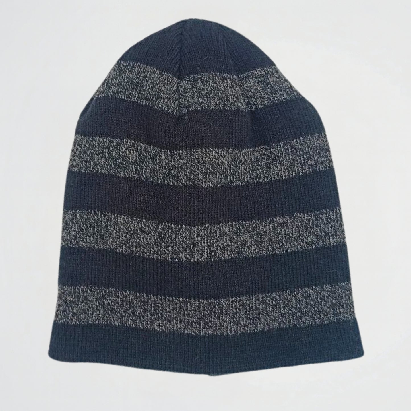 Striped Navy/Grey Fleece Ice Cap (Model 02)