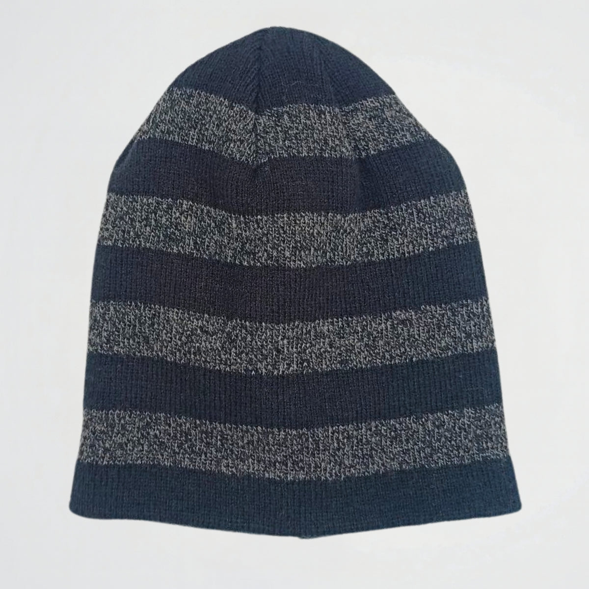 Striped Navy/Grey Fleece Ice Cap (Model 02)