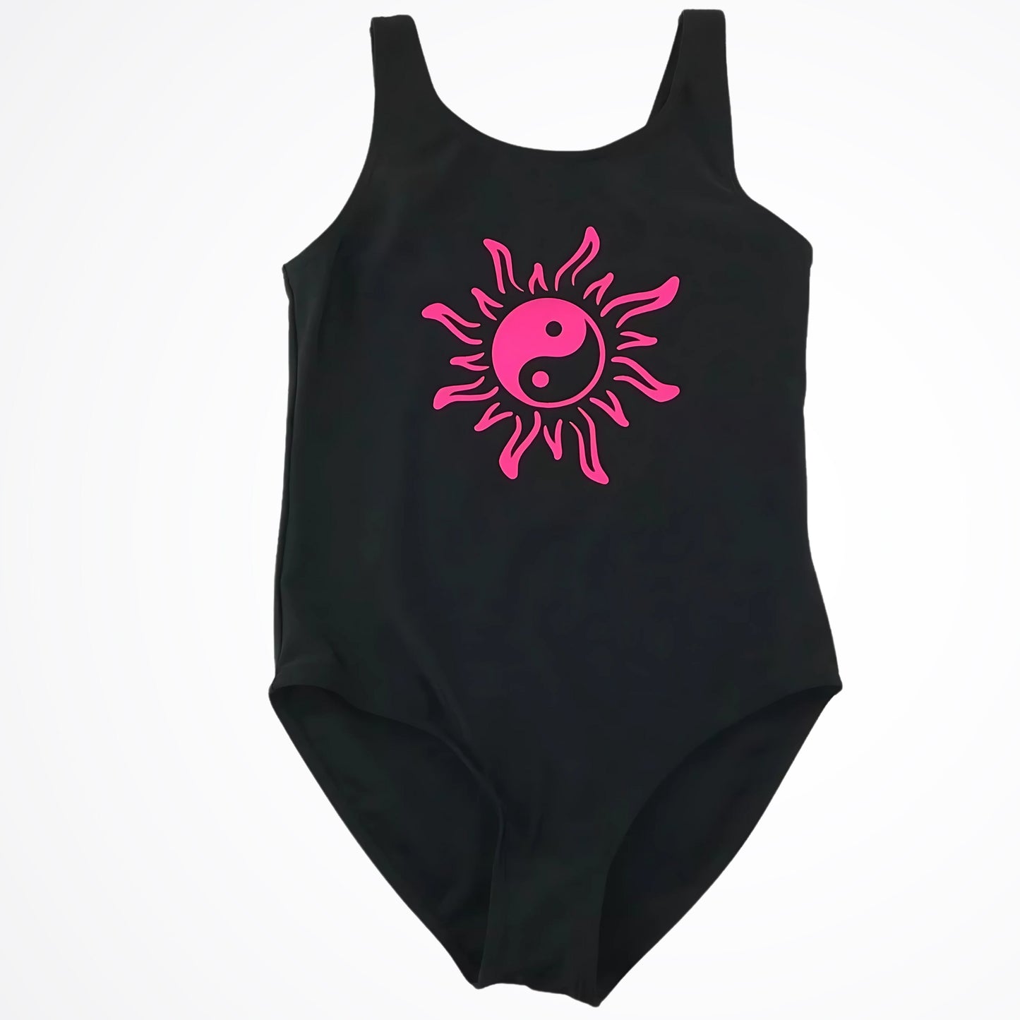Yin Yang Black Swimsuit