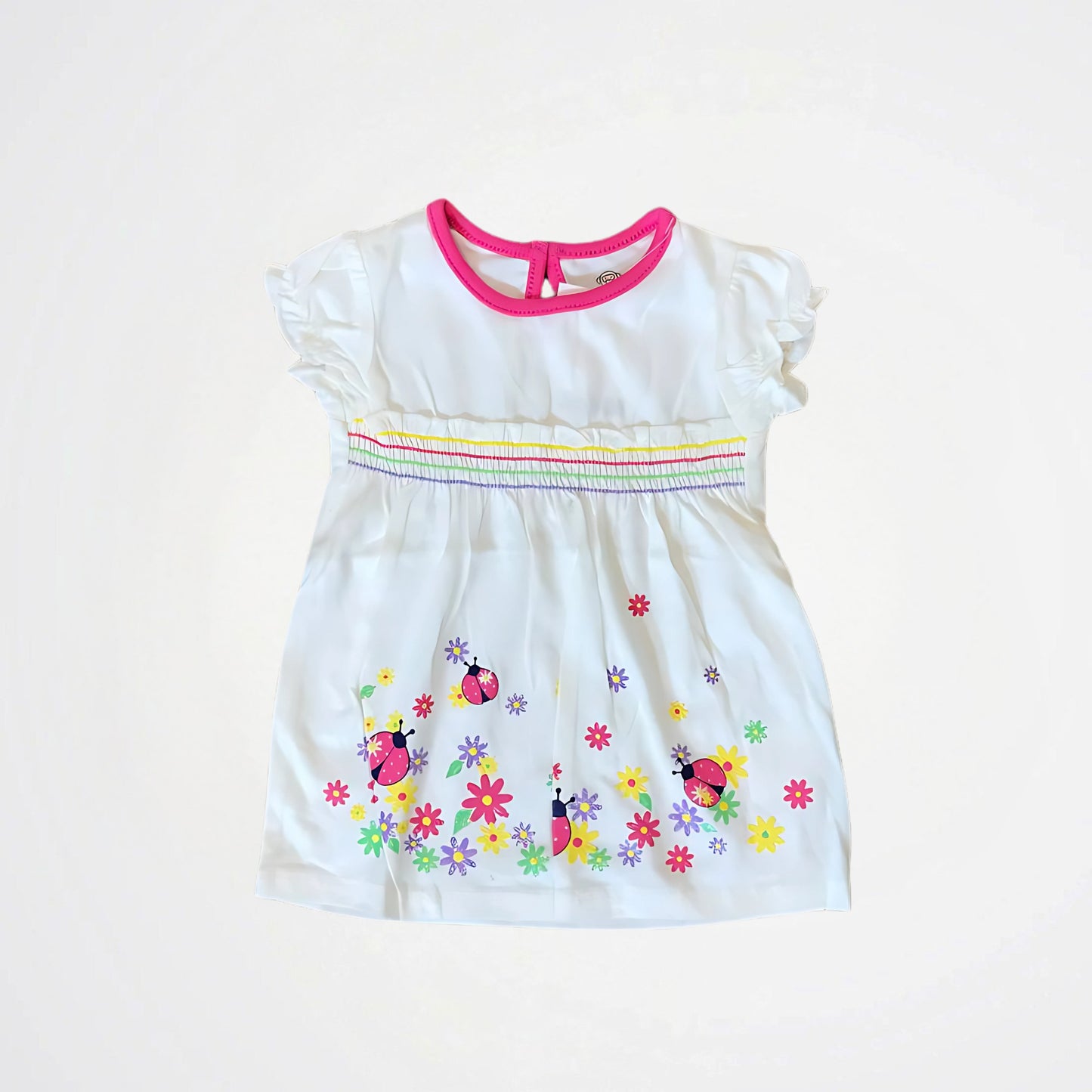 Baby Bugs White Cotton Blouse