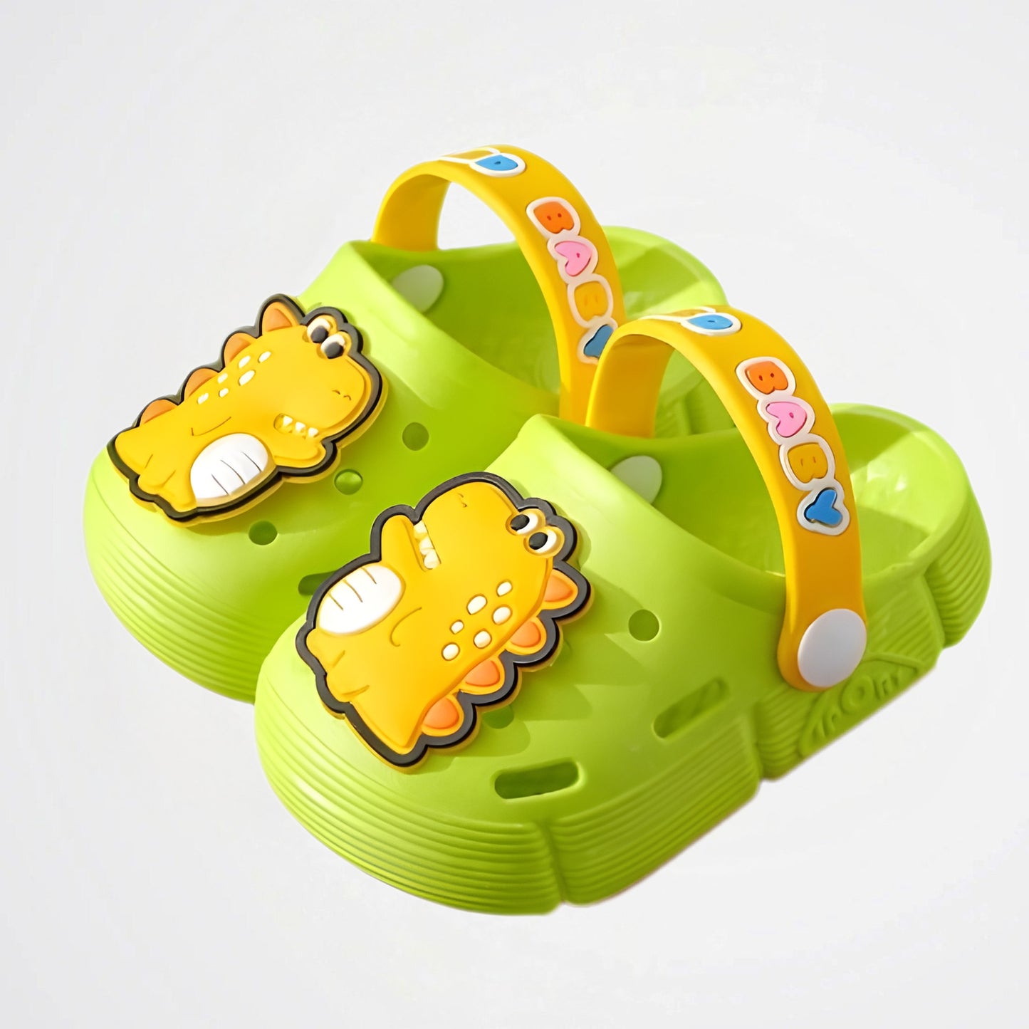 Dinosaur Baby Green Clogs