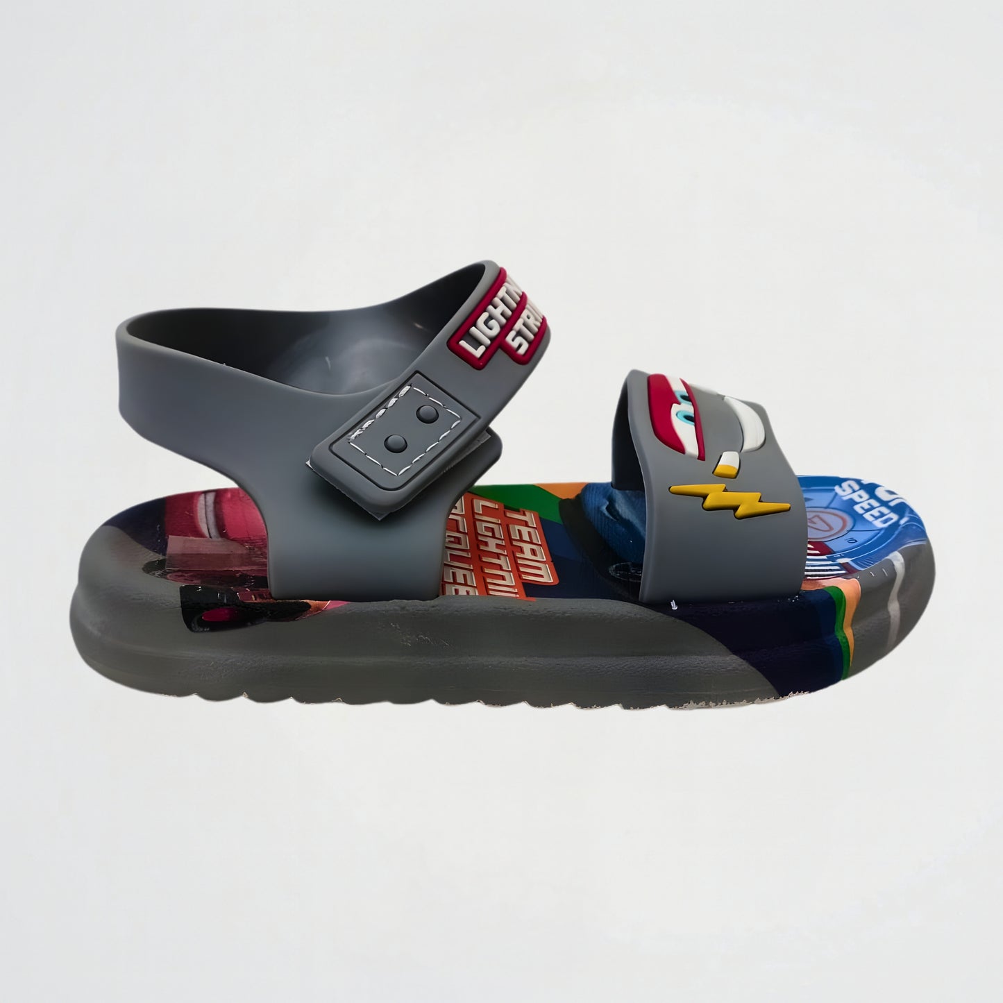 Lightning McQueen Grey Rubber Sandal