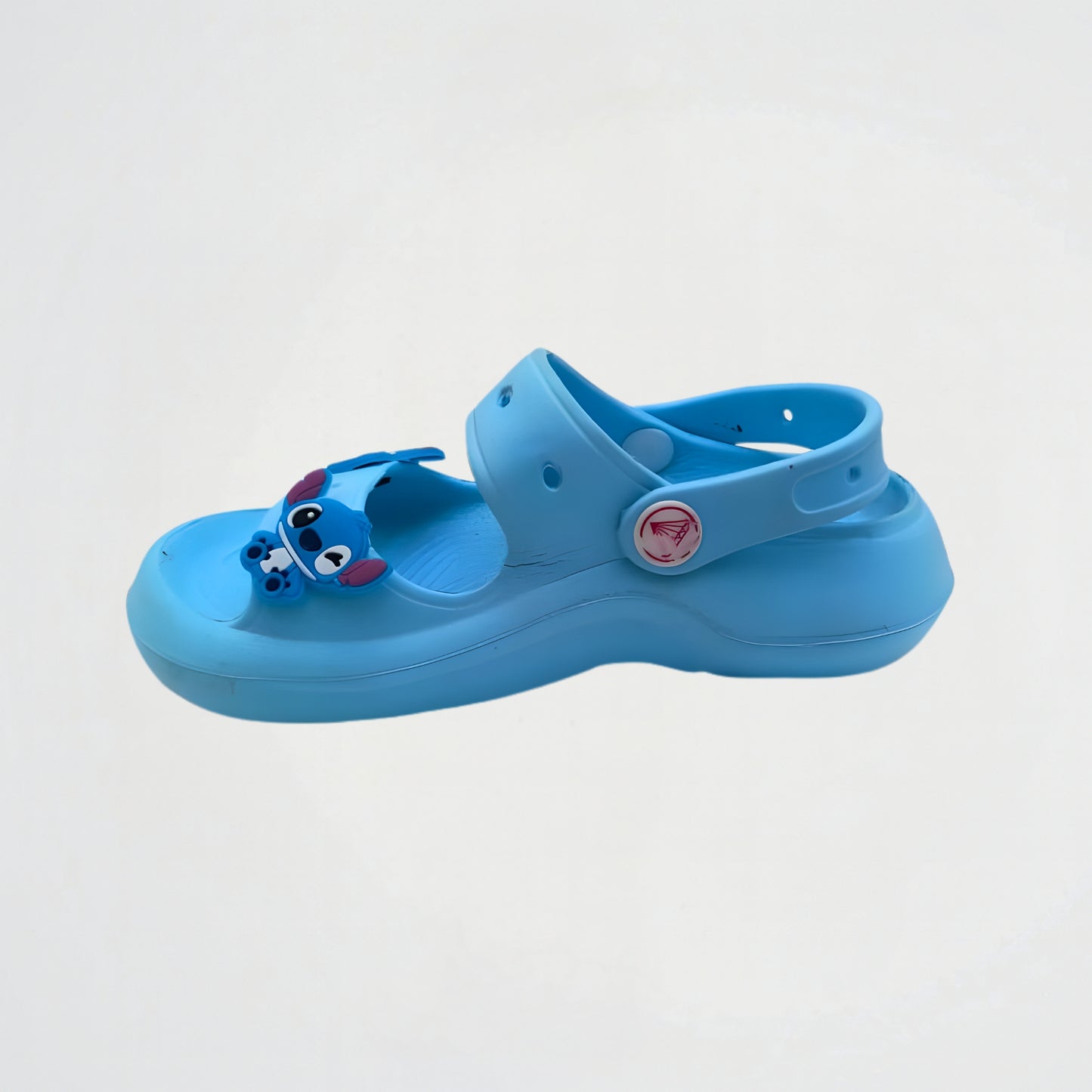 Stitch Logo Light Blue Rubber Sandal