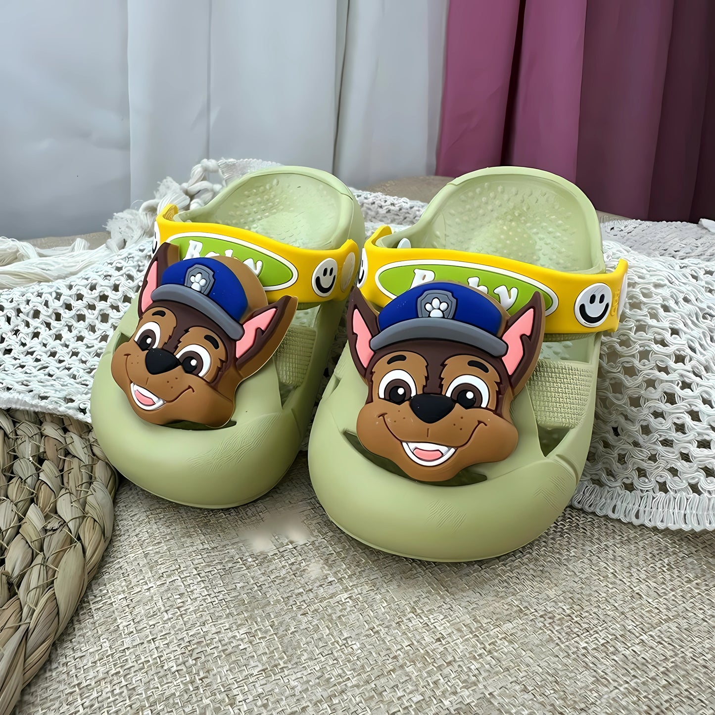Paw Patrol Chase Light Green Clogs