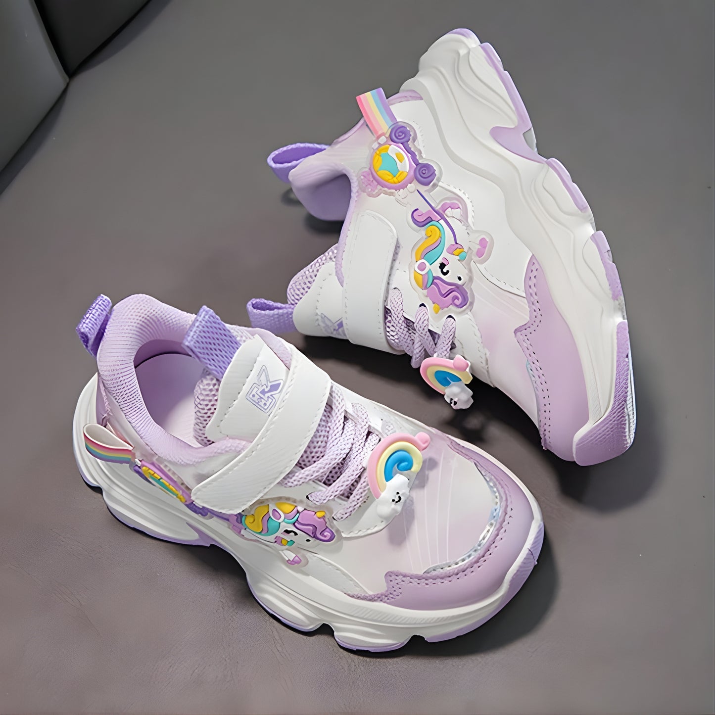 Unicorn White/Purple Sneakers