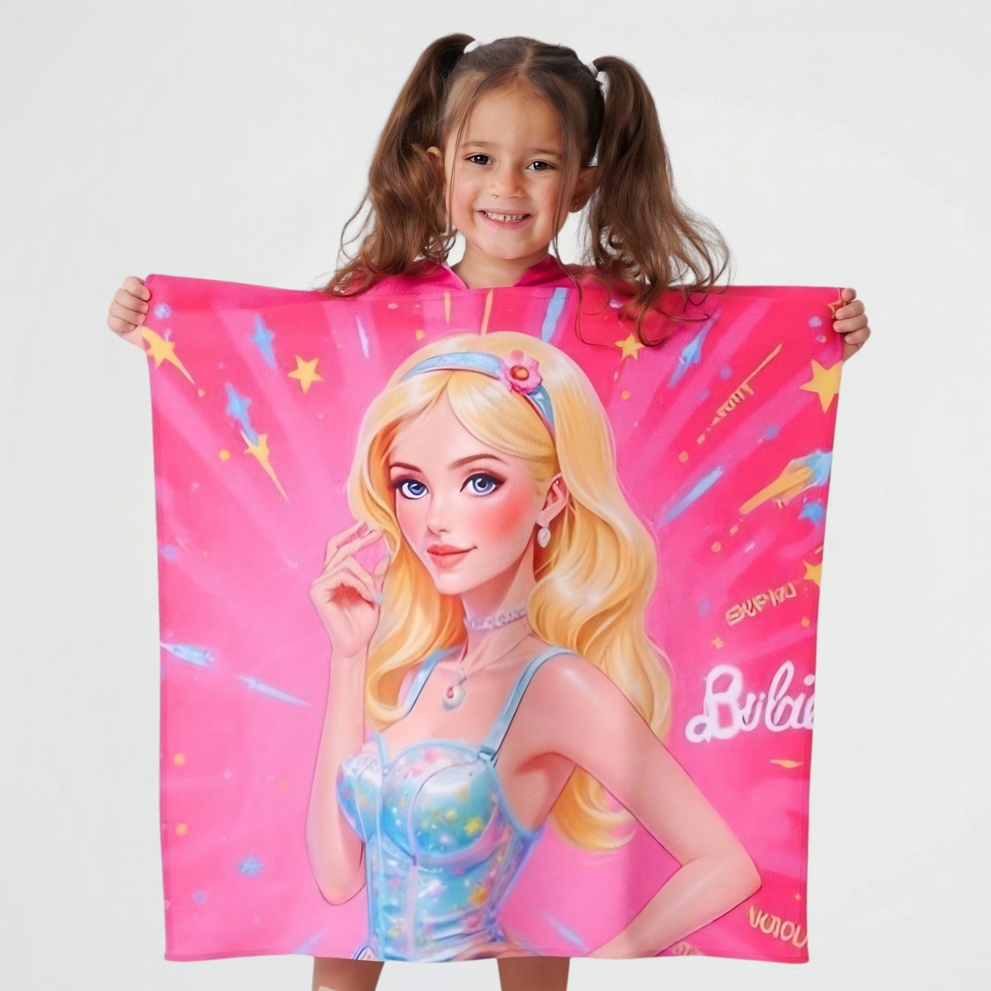 Barbie Microfiber Beach Poncho