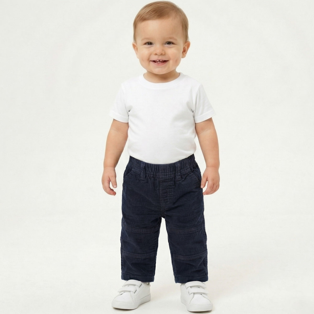 Basic Navy Gabardine Pants