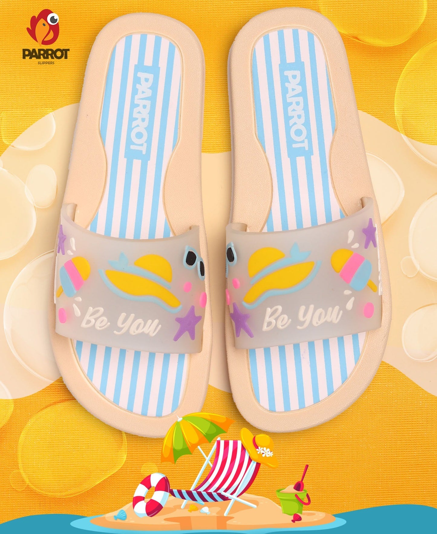 Parrot "Be You" Blue Slider