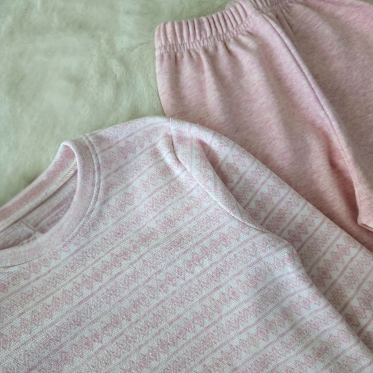 Blush Cloud Fleece Pyjama Set