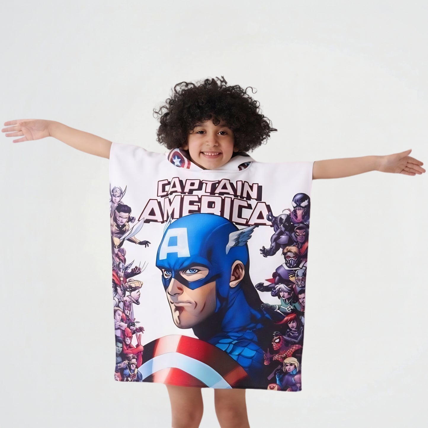 Captain America Microfiber Beach Poncho