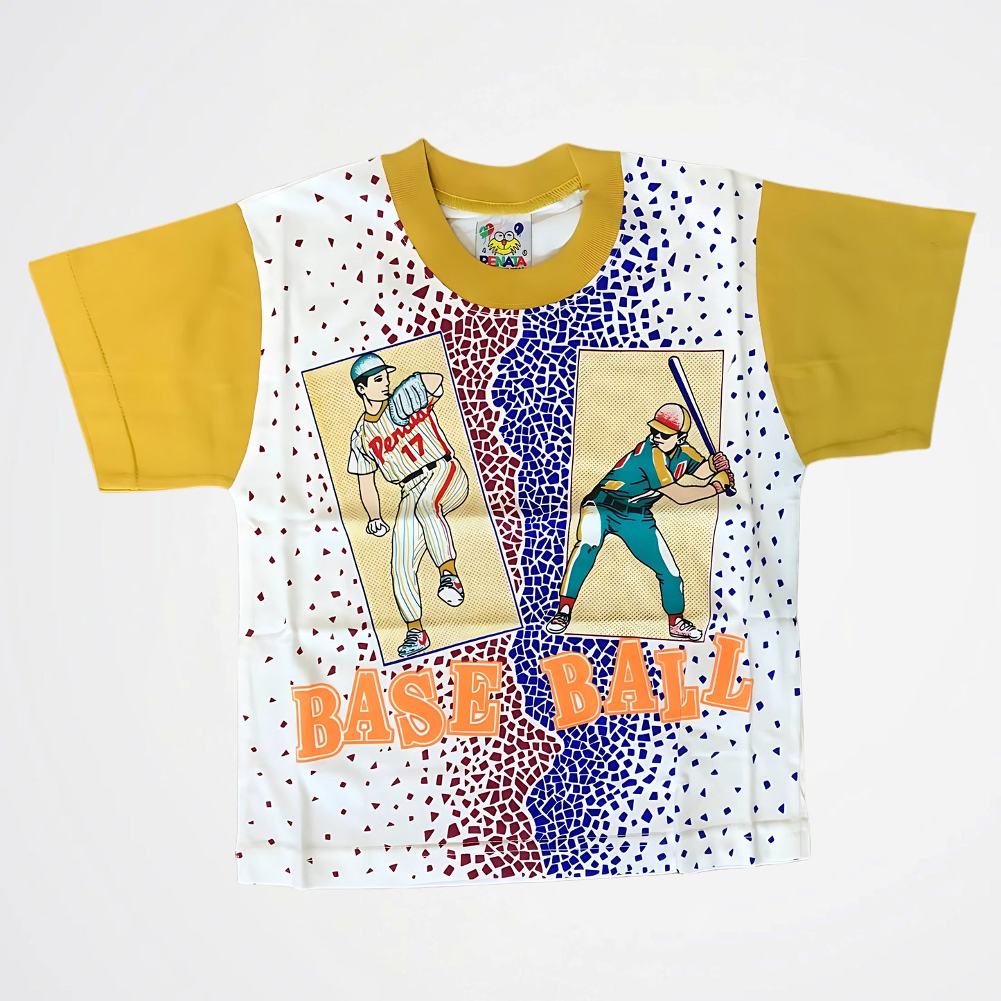 Baseball Yellow Cotton T-Shirt