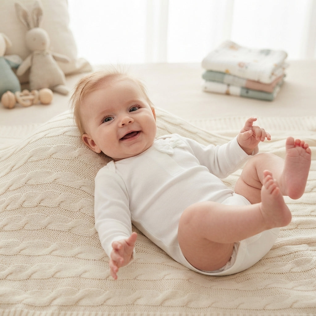 Basic White Cotton Bodysuit