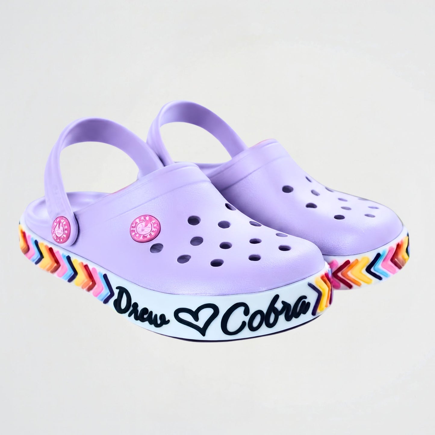 Graphic Purple Clogs