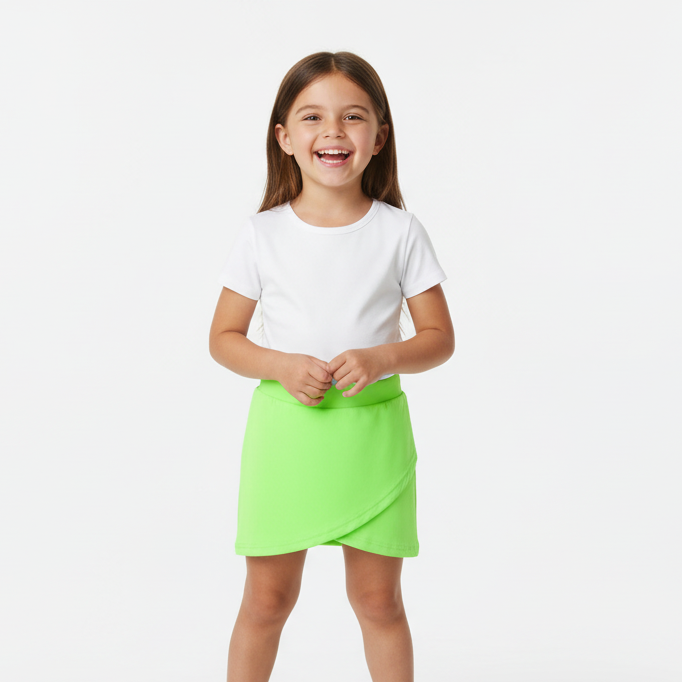 Basic Green Lycra Swim Skirt