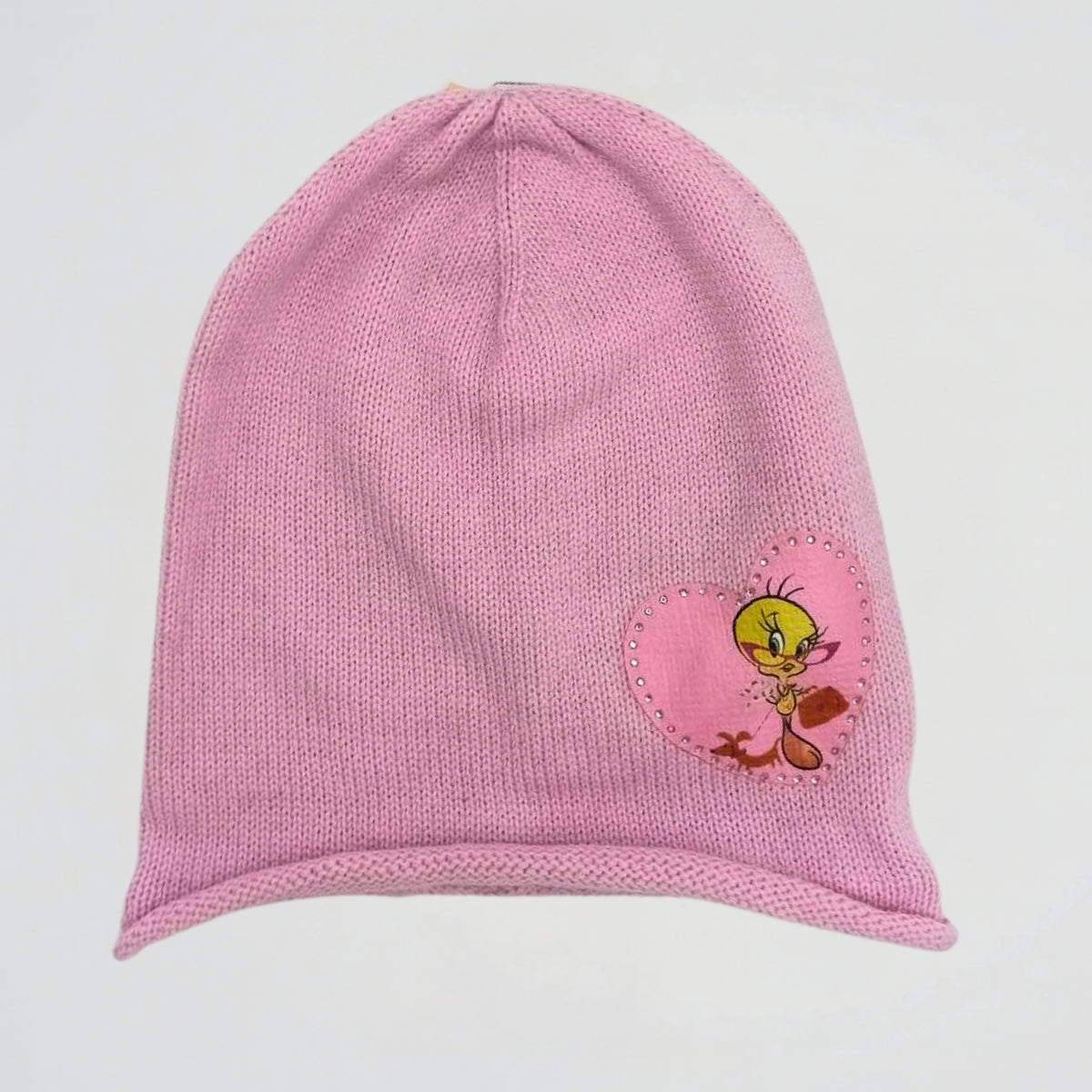 Tweety Pink Fleece Ice Cap