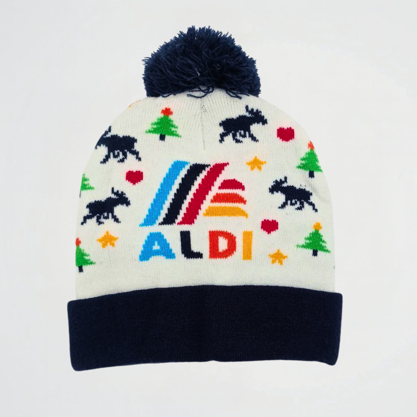 Christmas Tree White Fleece Ice Cap