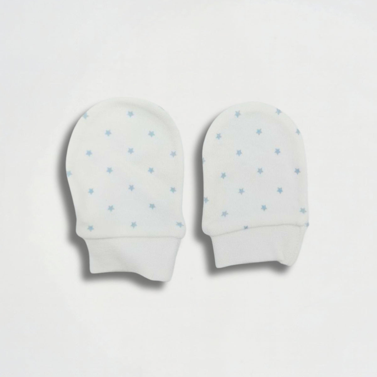 Stars White Wool Gloves
