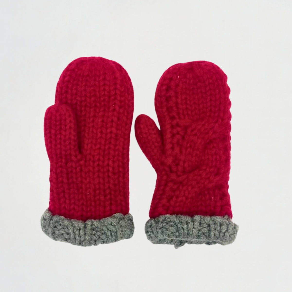 Basic Burgundy Wool Gloves
