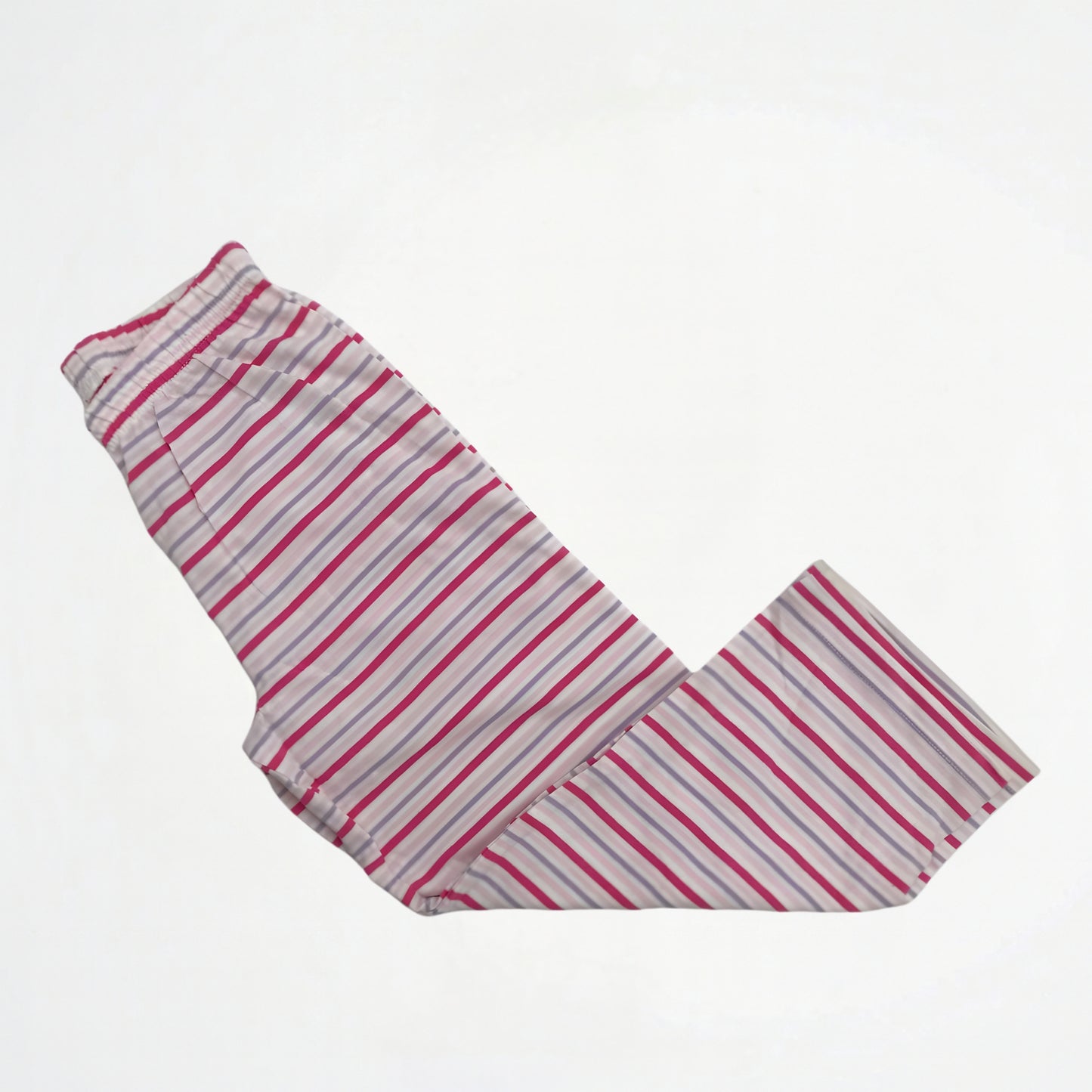 Striped Pink Cotton Pyjama Pants