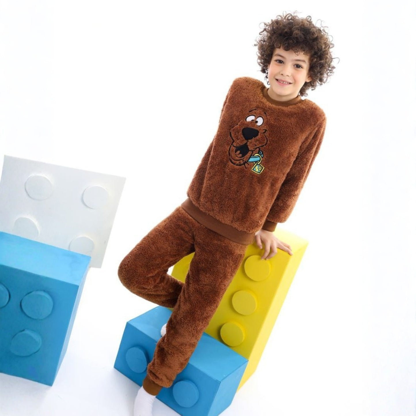 Scooby Doo Brown Fleece Pyjama Set