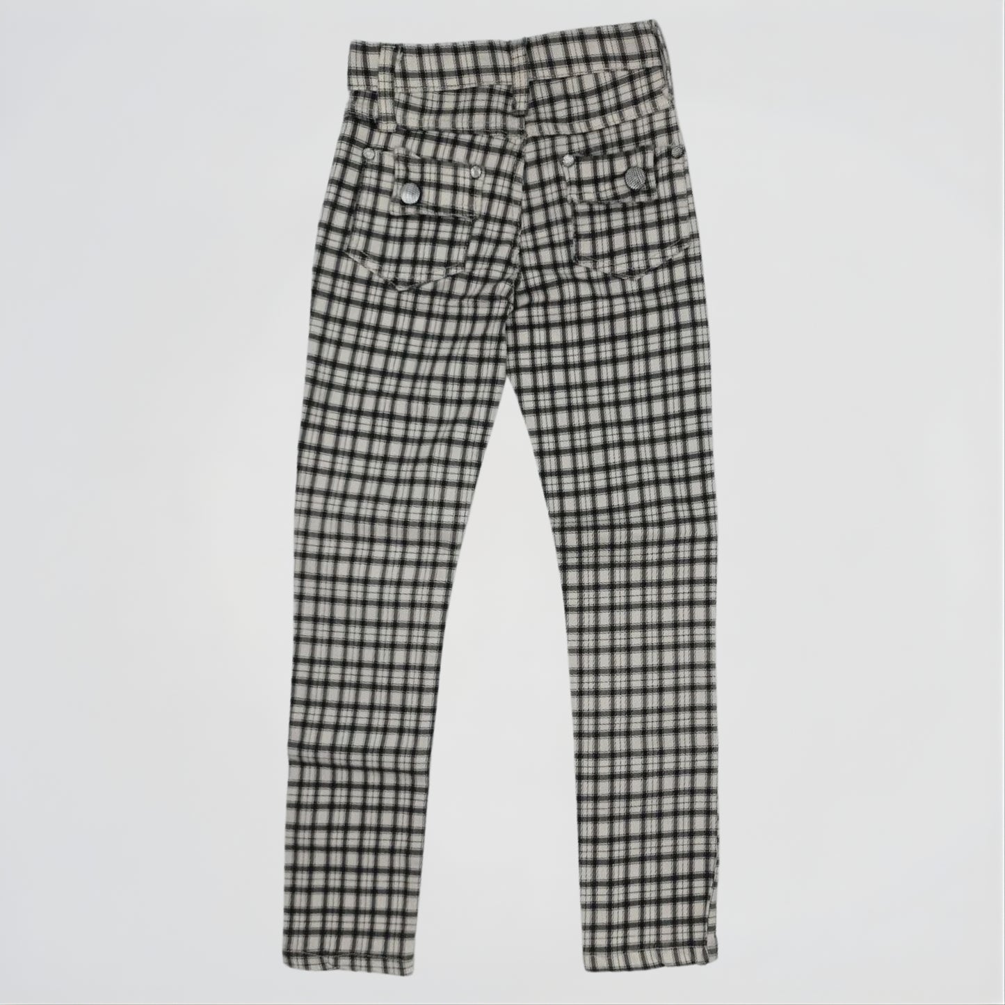 Basic Caro Grey Denim Pants