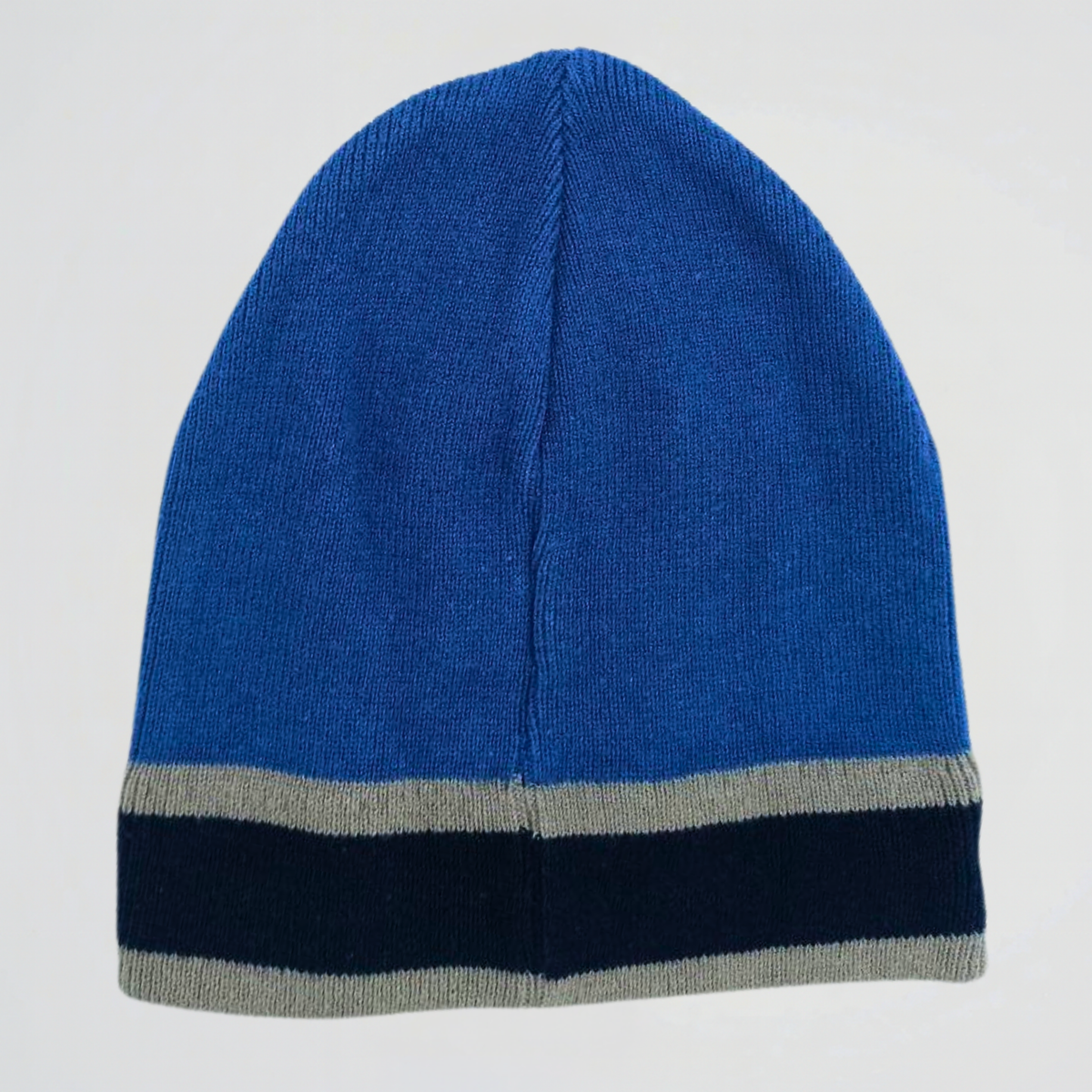 Striped Blue Fleece Ice Cap