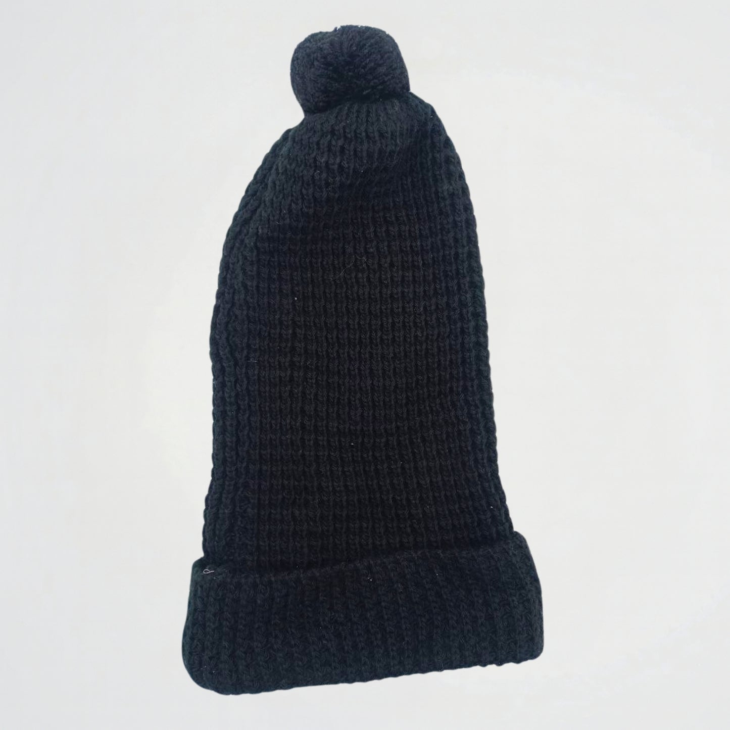 Basic Black Wool Ice Cap