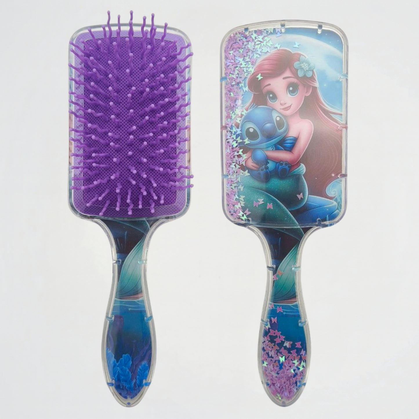 Mermaid And Stitch Hair Brush