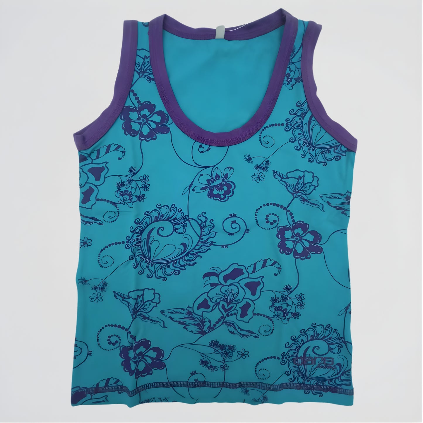 Misty Blue Cotton Tank Top