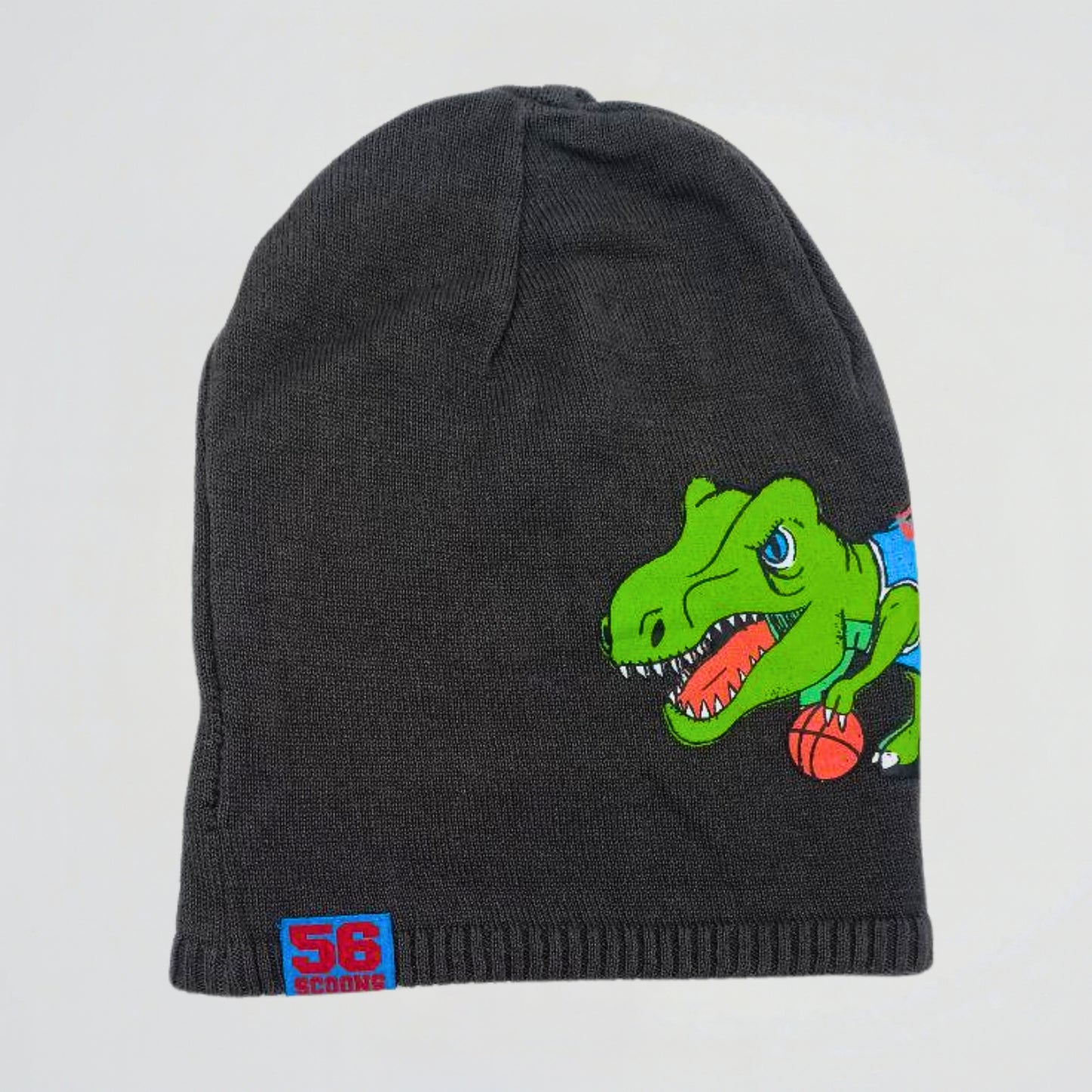 Dino Dark Grey Fleece Ice Cap