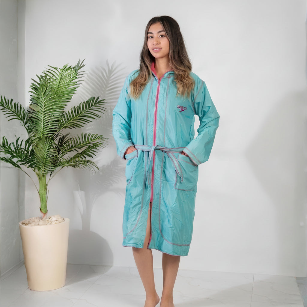 SP Turquoise & Fuchsia Waterproof Swim Robe