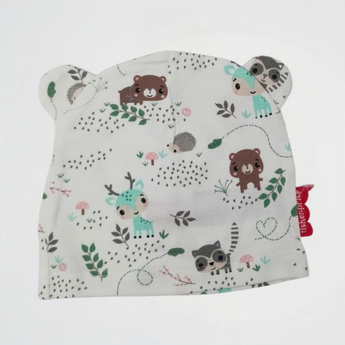 Cute Animals White Fleece Ice Cap
