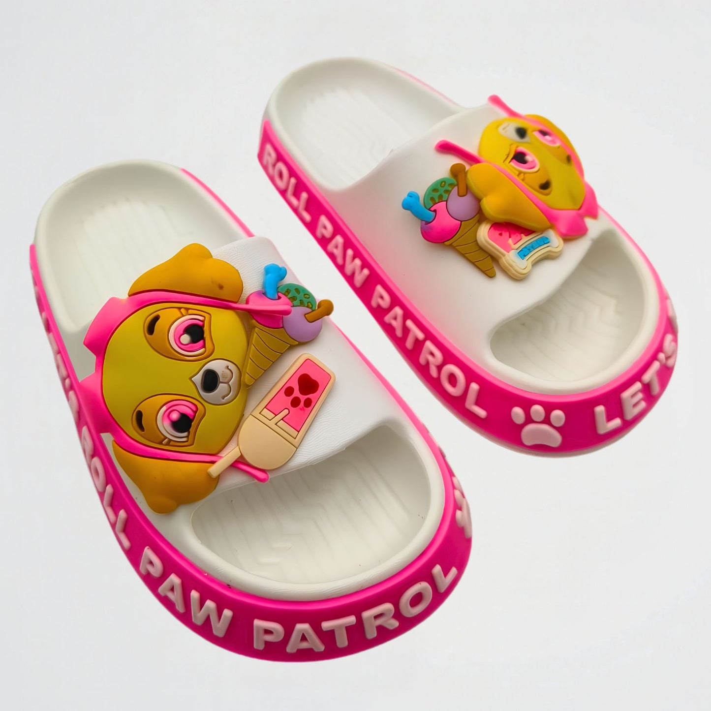 Skye's Adventure White/Pink Slide