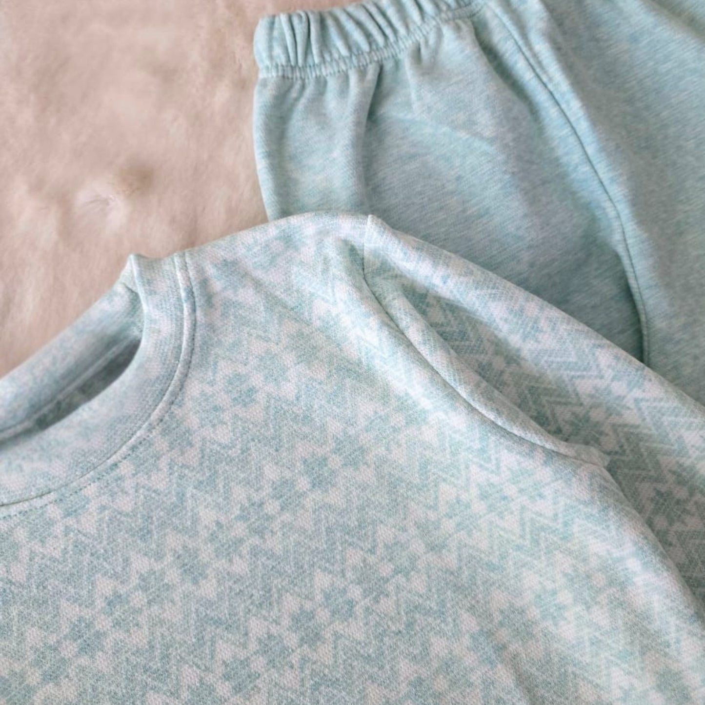 Snow Mint Fleece Pyjama Set