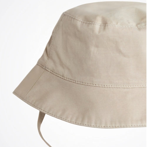 Basic Beige Cotton Bucket Hat