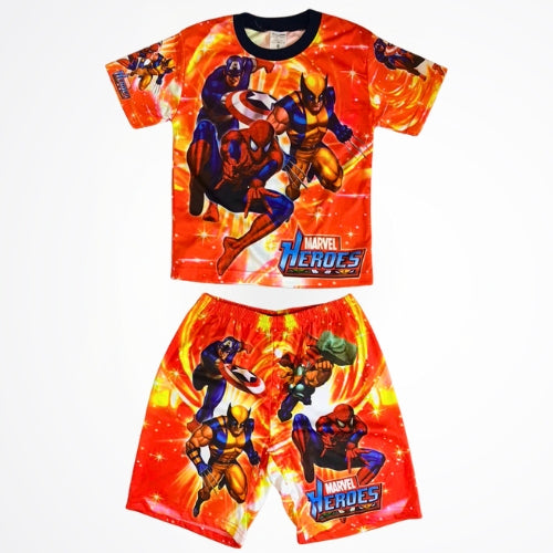 Avengers Heros Red Rash Guard Swim Set – Little Toes Egypt