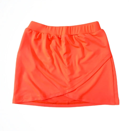Basic Orange Lycra Swim Skirt
