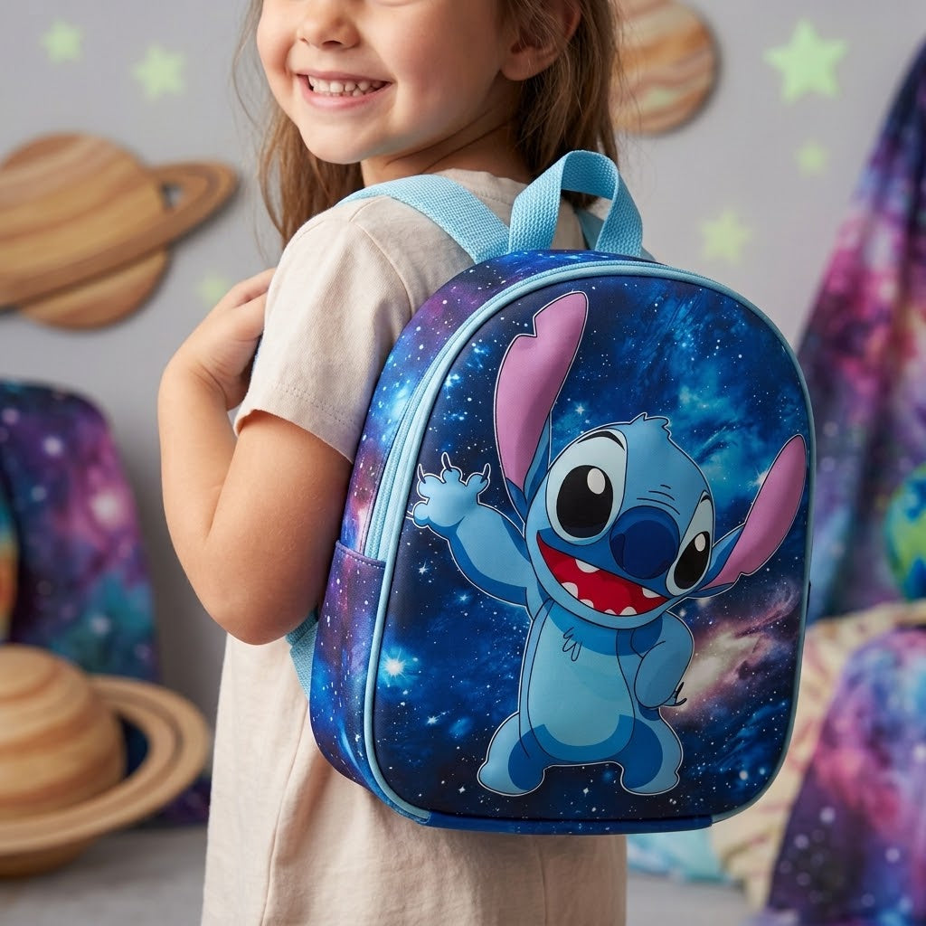 Stitch In Space Acrylic Small Backpack