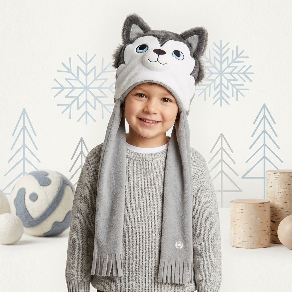 Wolf Fleece Ice Cap Set