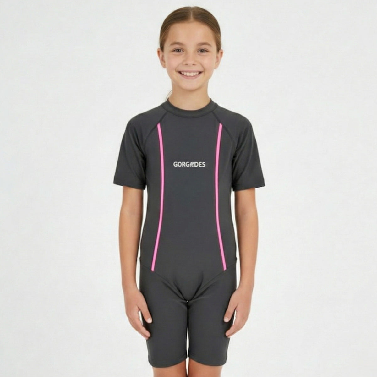 Gorgodel Black Rash Guard Swim Set