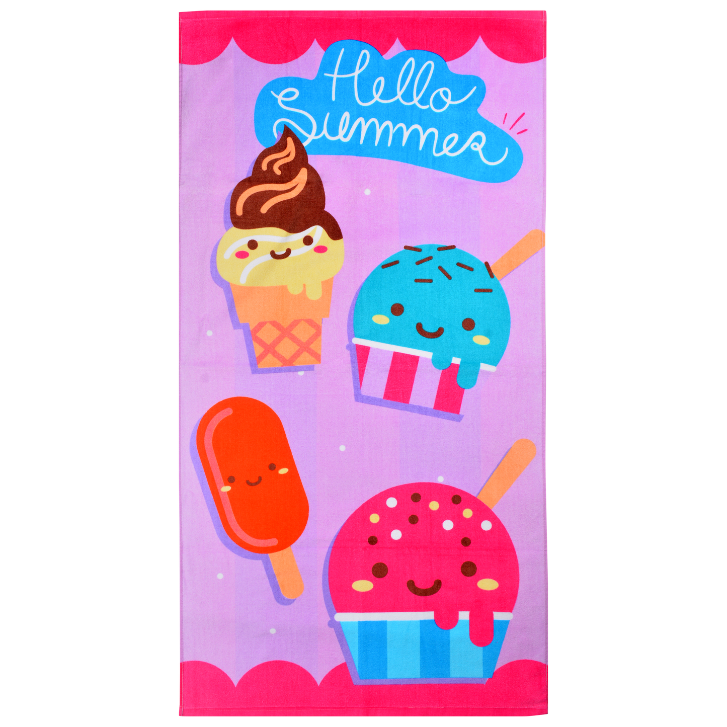 Ice Cream Beach Towel (Model 036)