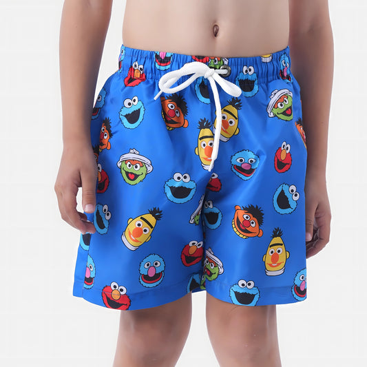 Sesame Street Blue Microfiber Swimshort