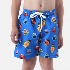 Sesame Street Blue Microfiber Swimshort